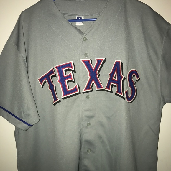 texas rangers road jersey